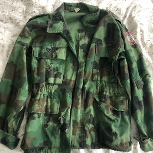LF distressed camo jacket
